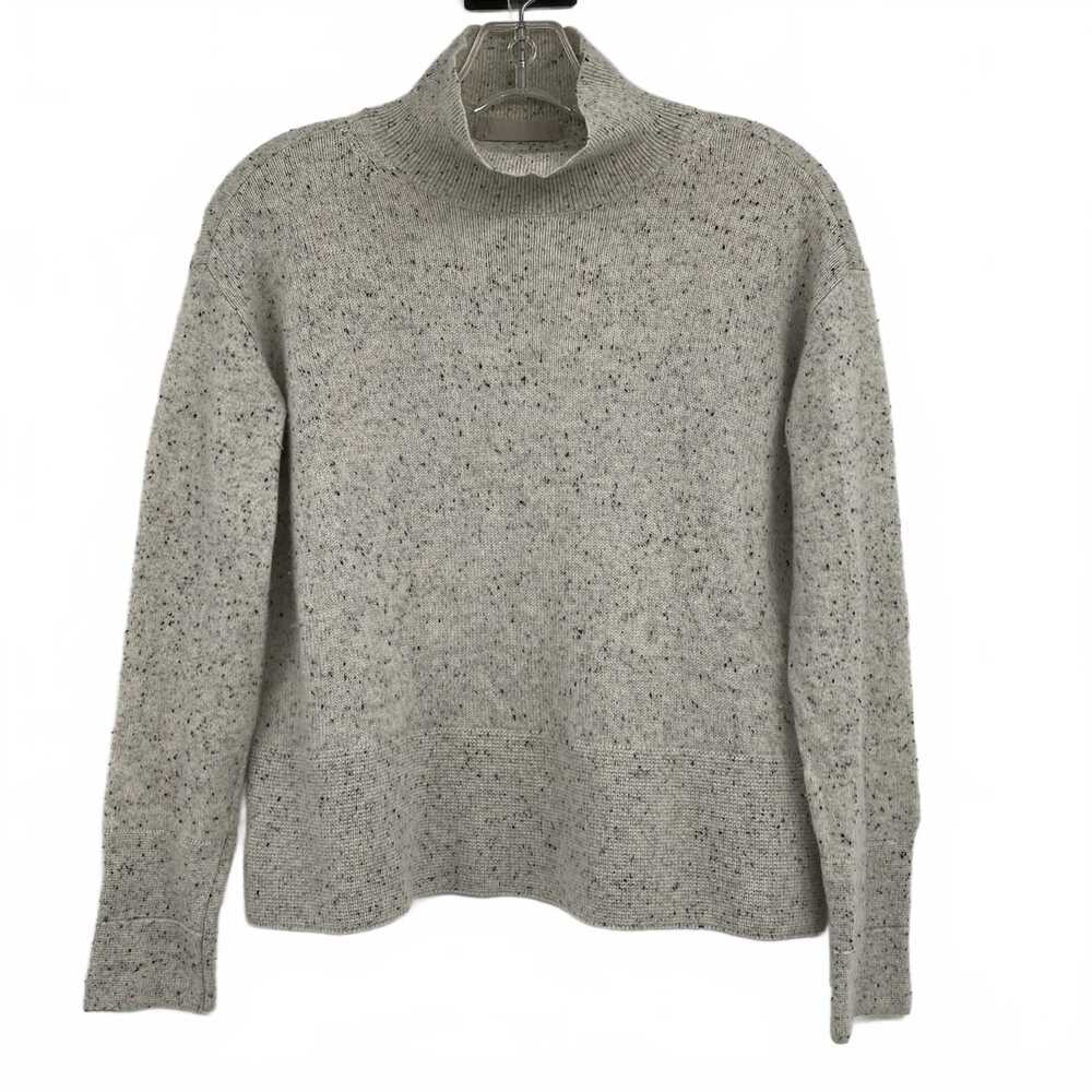Everlane Beige Black Speckled Mock Neck Sweater | Womens XXS
